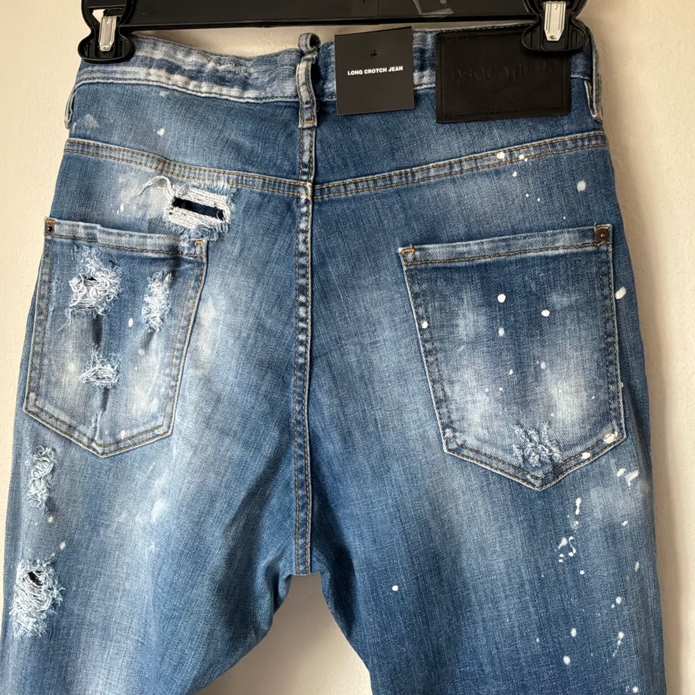 Dsquared2 Distressed Patchwork Men's Blue Jeans - image 10